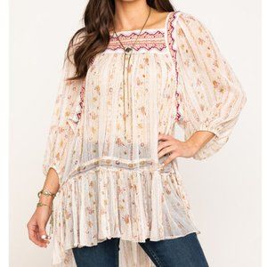 Free People Ivory Magic Dance Tunic - M